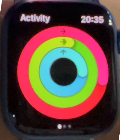 填满Apple Watch中的圆环