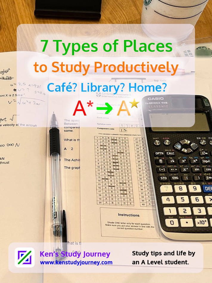 7 Places and Environments to Study Faster and Productively