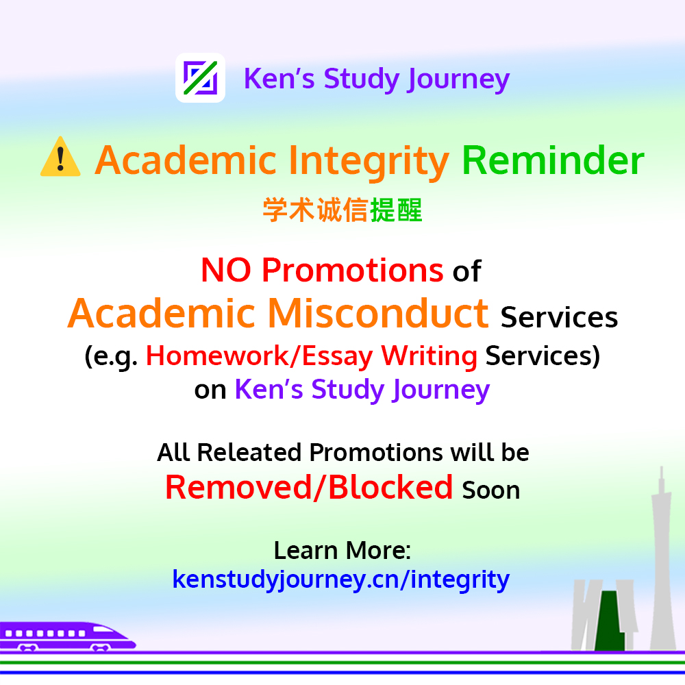 Academic Integrity Reminder Poster
