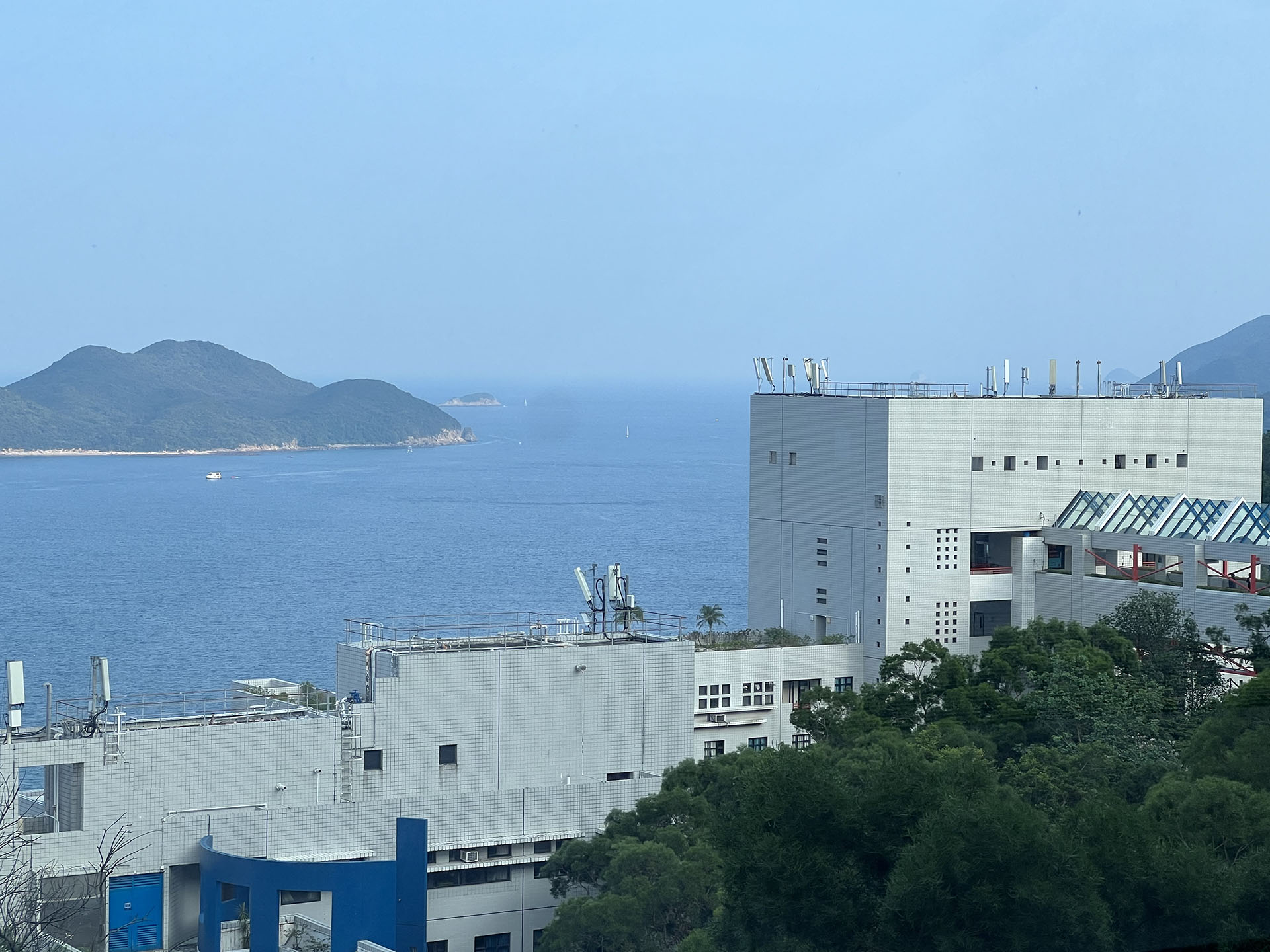 HKUST Library Seaside Scenery outside Windows