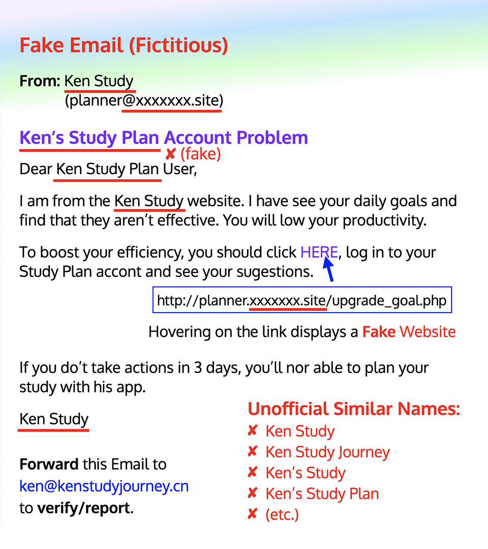 Fake Email Example