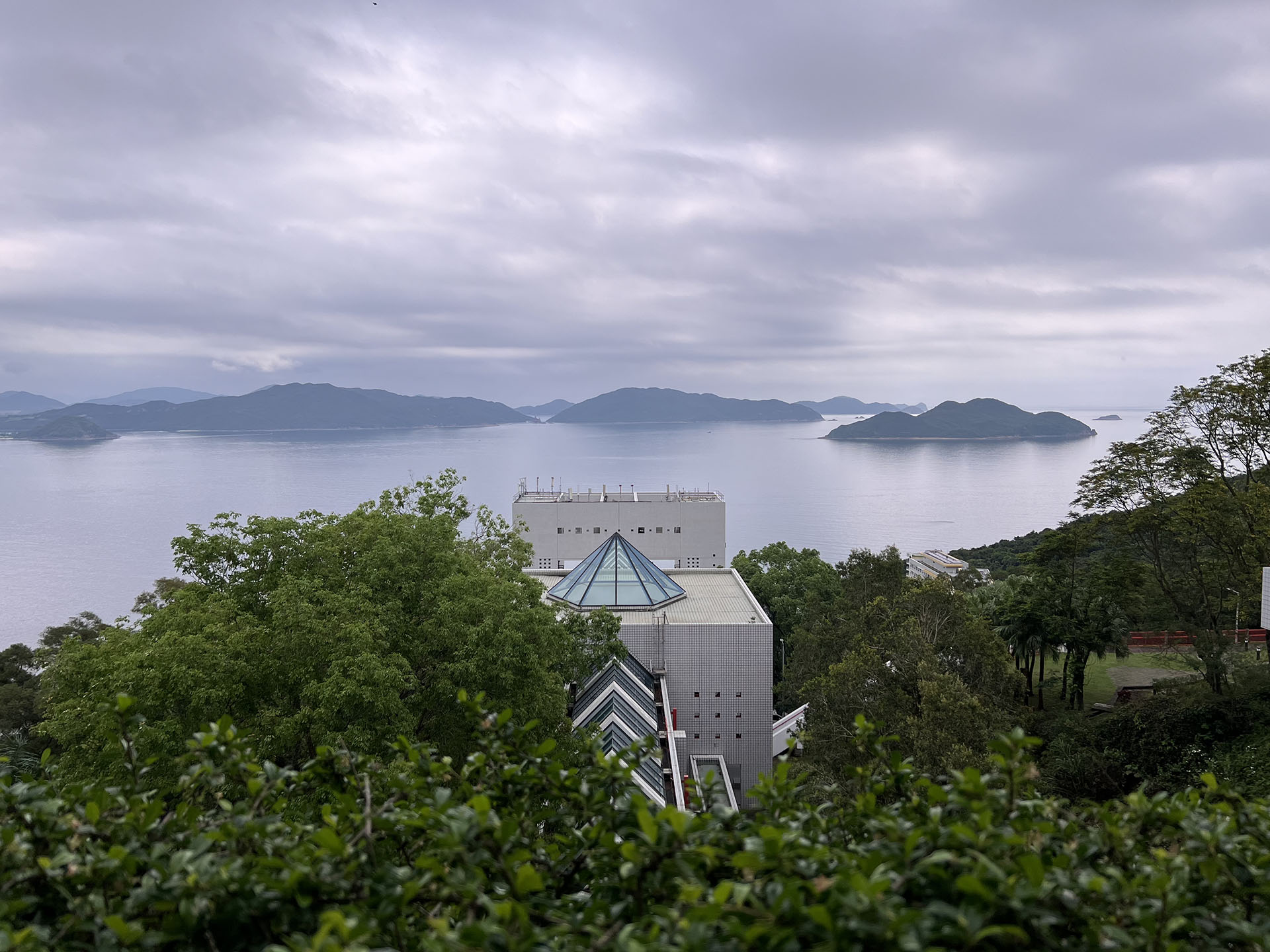 HKUST Observation Deck with Seaside Scenery