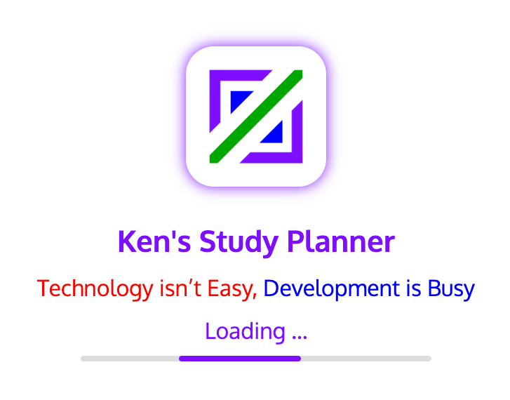 Ken's Study Planner Loading Screen